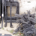 Non-metal glass fibre and basalt rock reinforcement for concrete as EMF proof rebar